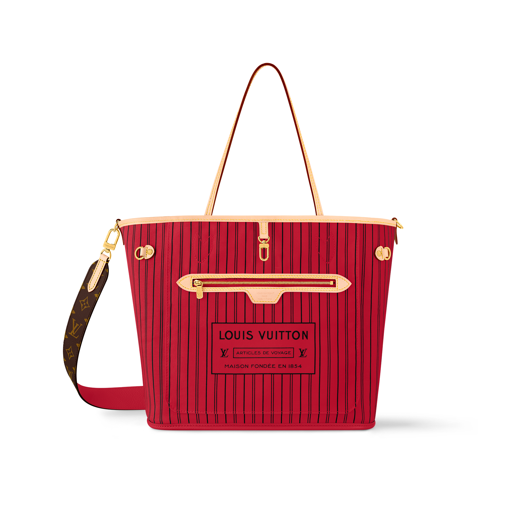 Louis Vuitton Neverfull Bandoulière Inside Out MM M12096