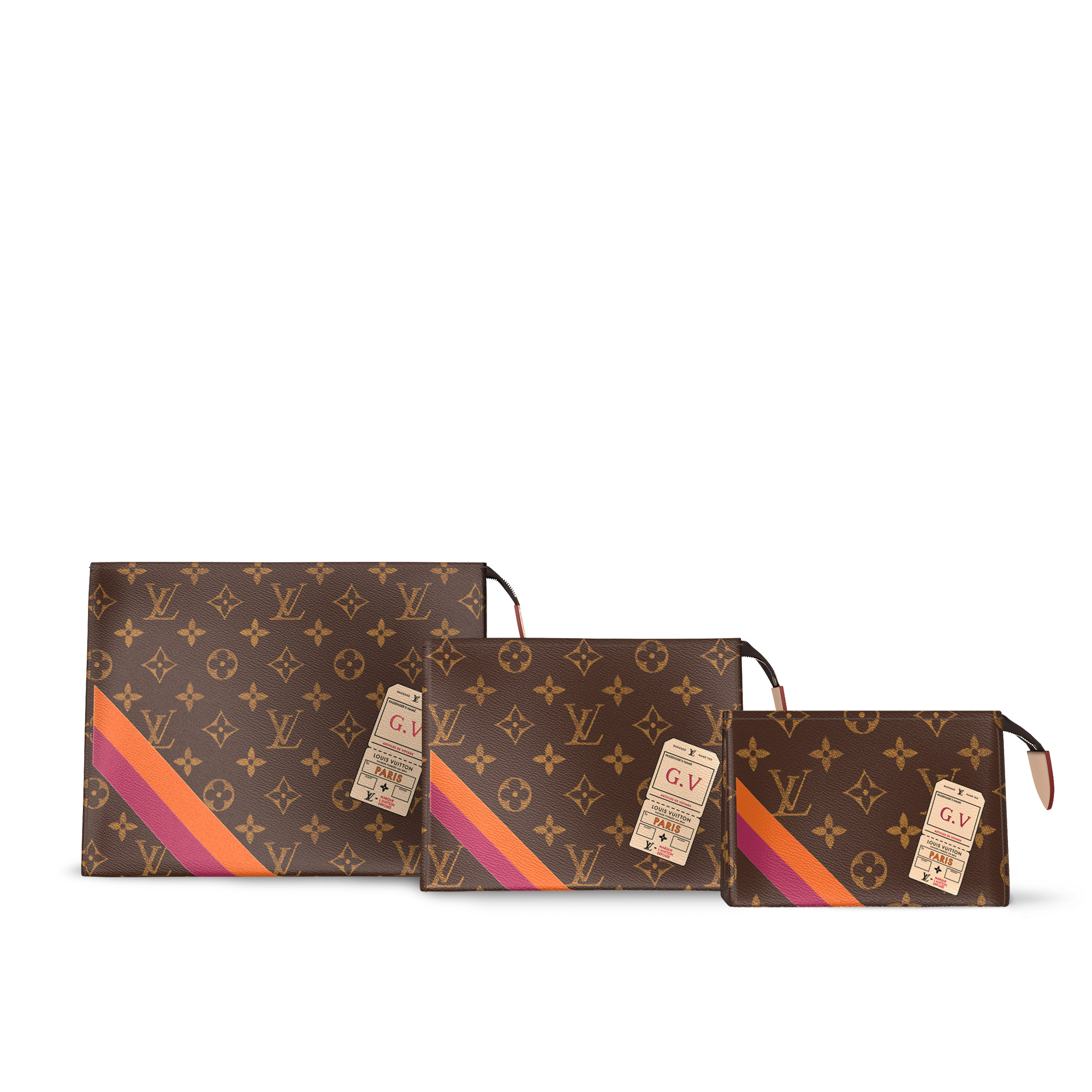 Louis Vuitton Trio Toilet Pouch Mon Monogram P01952